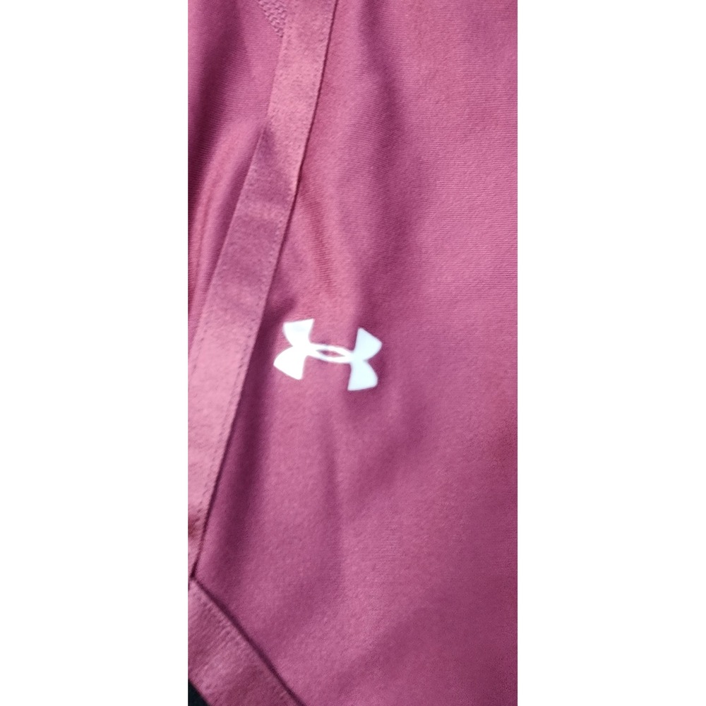 Under Armour Compression‎ Leggings HeatGear Athletic Black Pink Medium - Picture 2 of 6